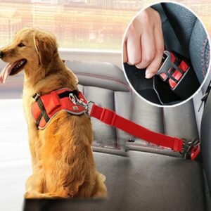 Vehicle Dog Harness with Safety Clip